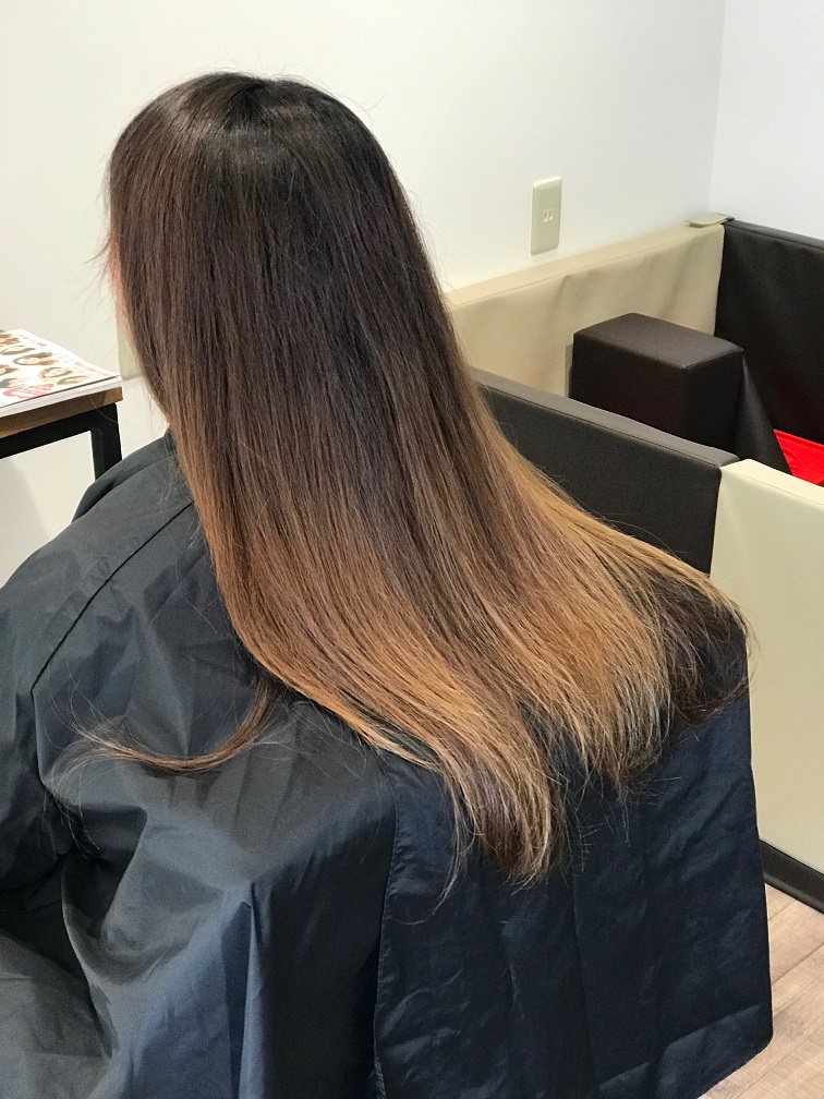 ロングからバッサリ切りたい方必見！！別府市　カットカラーが人気　イルミナカラー取り扱い美容室Rangali（ランガリ）