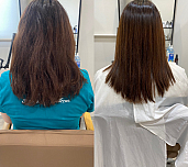 【別府 美容室Rangali】エイジング毛もウルツヤに!弱酸性縮毛矯正before/after #oggiotto #オッジィオット #イルミナカラー 取り扱い店